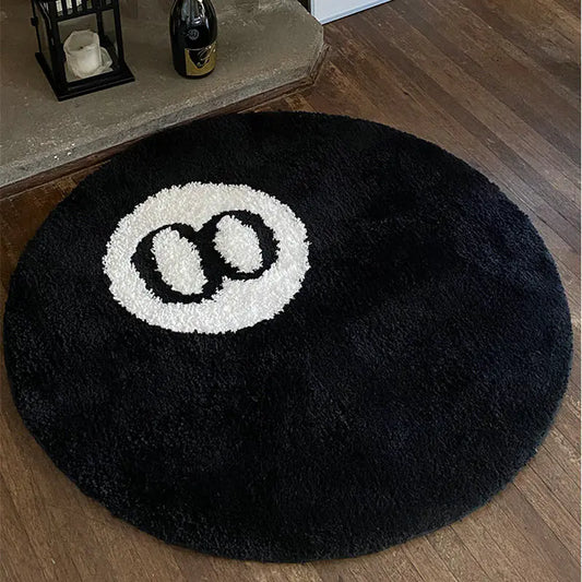 Simulation Billiards 8 Ball Rug | ZanziZest