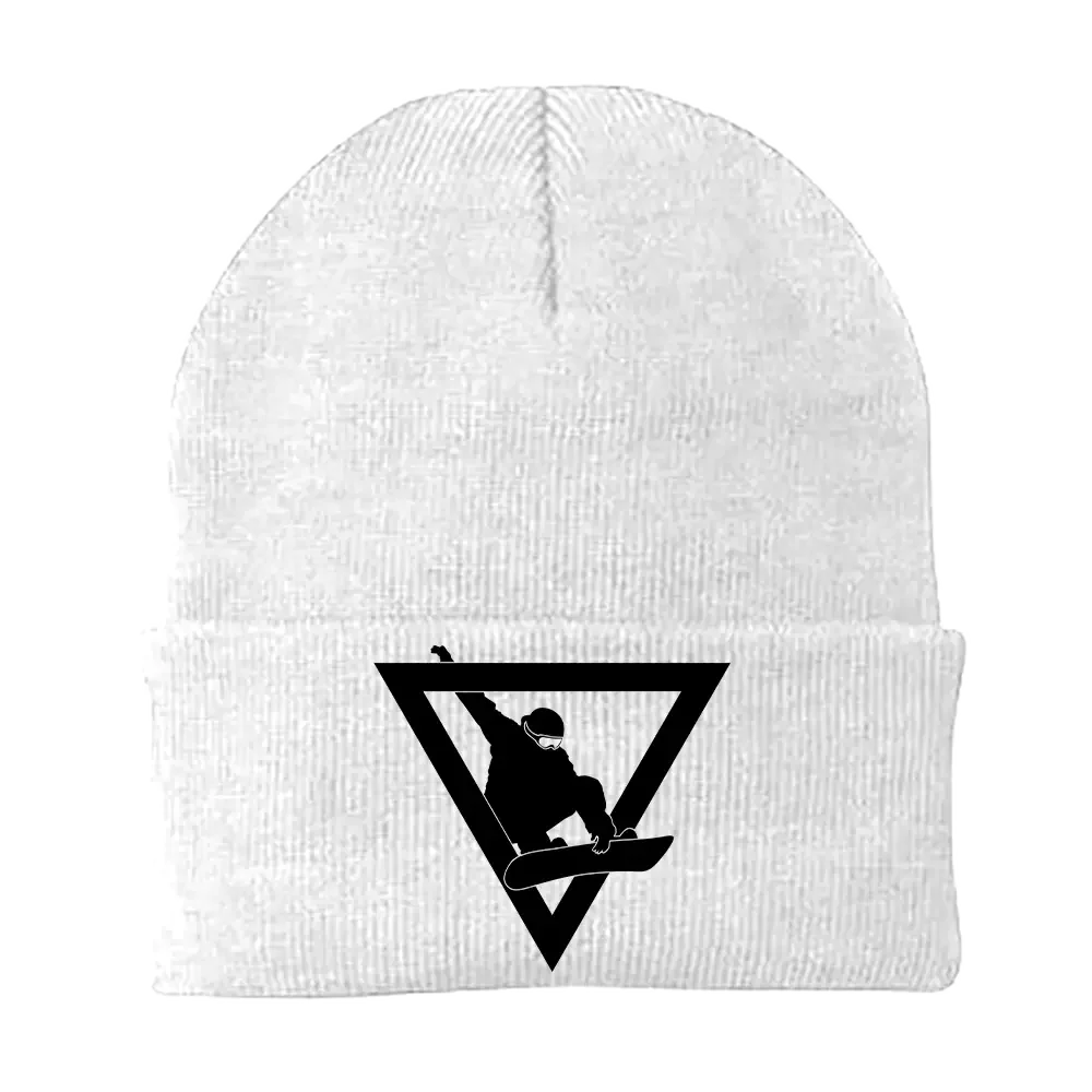 Never Underestimate An Old Snowboarder Embroidered Beanie | ZanziZest