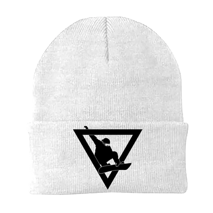 Never Underestimate An Old Snowboarder Embroidered Beanie | ZanziZest