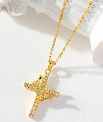 Crown Cross Pendant Necklace | ZanziZest