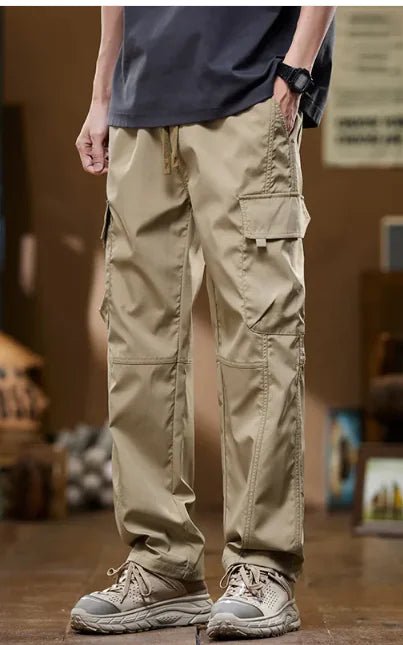 American Fashion Brand Workwear Men's Spring And Autumn Loose Straight Wide-leg Pants | ZanziZest