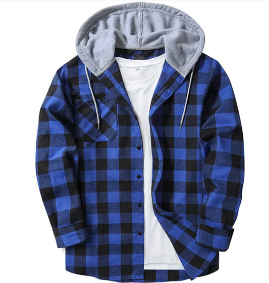 Plaid Hood Casual Shirt | ZanziZest