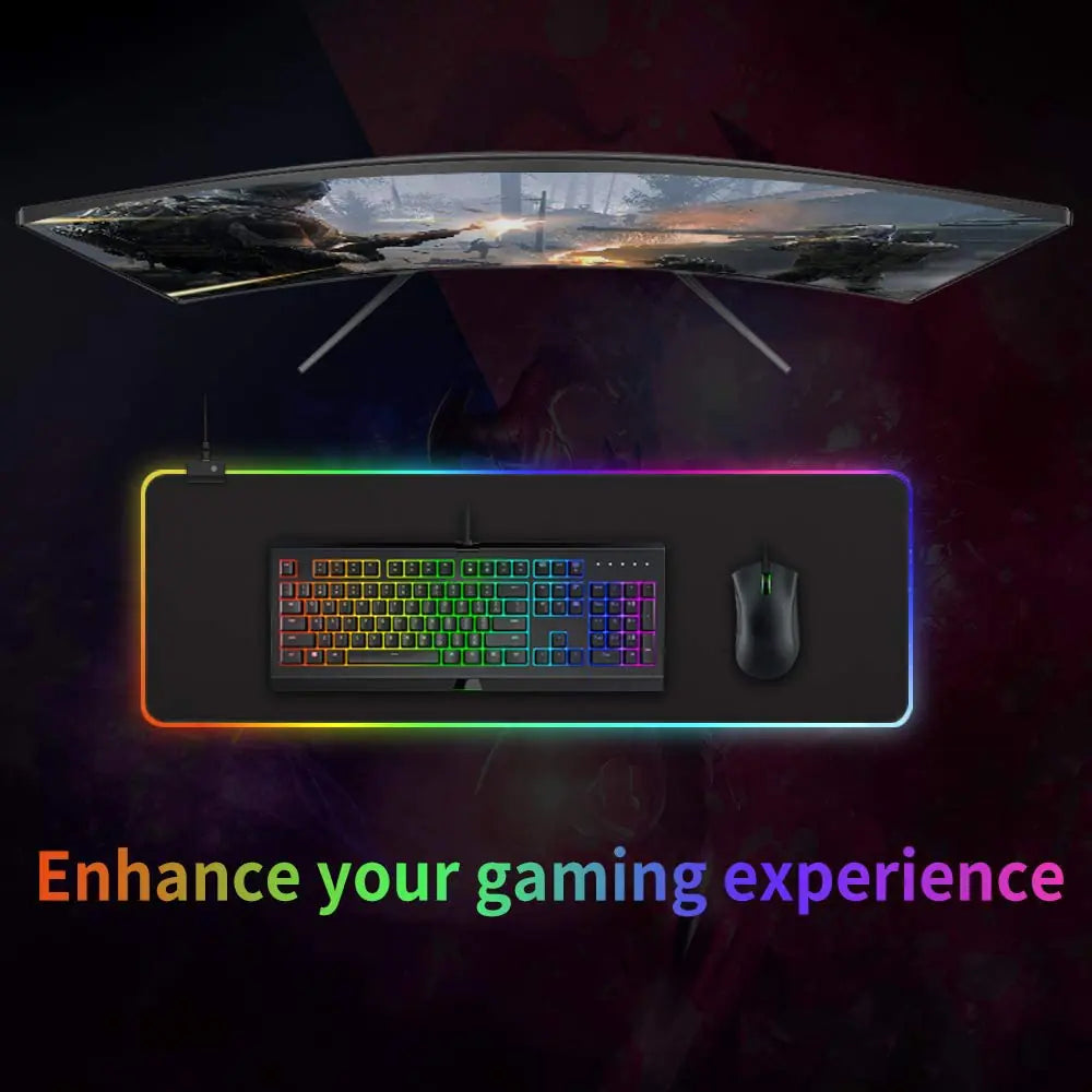 Gamer LED Mouse Pad Waterproof | ZanziZest