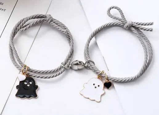 Ghost Emoji Couple Bracelet | ZanziZest