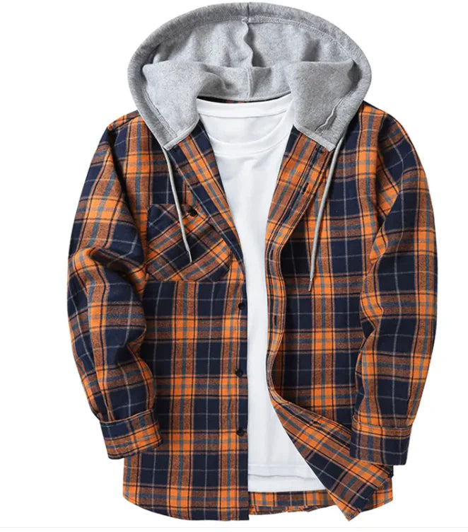 Plaid Hood Casual Shirt | ZanziZest