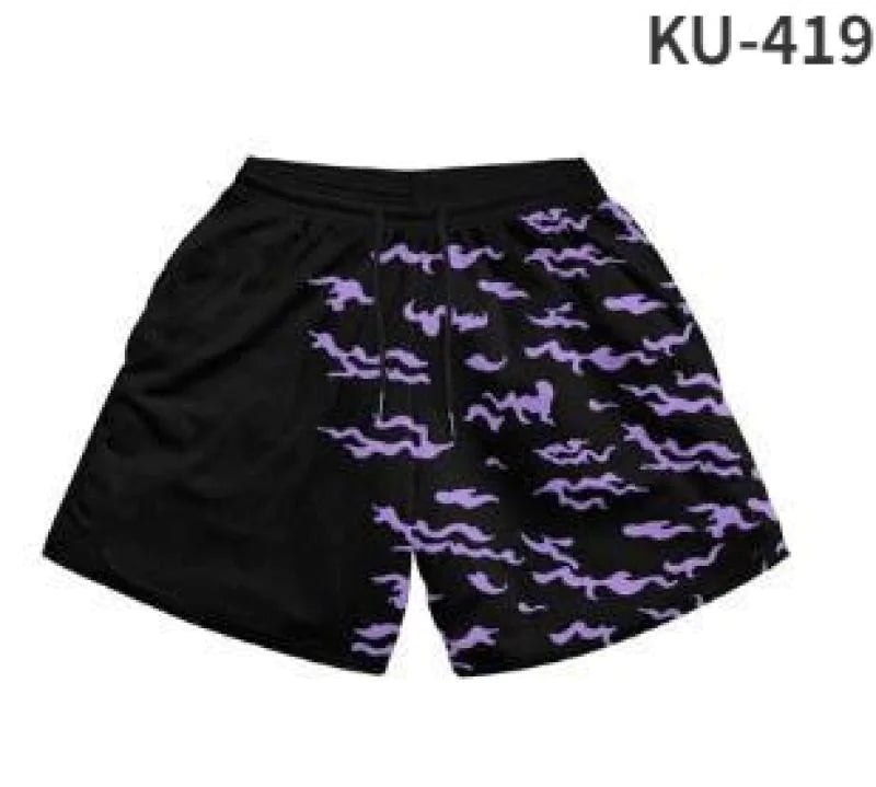 Anime Print Men's Beach Shorts | ZanziZest