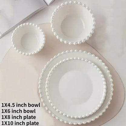 Ceramic Tableware Set Nordic Creative Pearls | ZanziZest