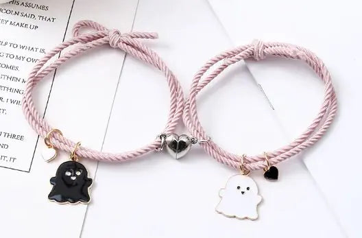 Ghost Emoji Couple Bracelet | ZanziZest