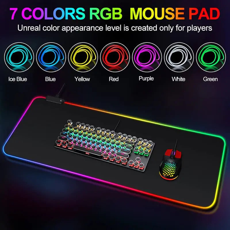 Gamer LED Mouse Pad Waterproof | ZanziZest