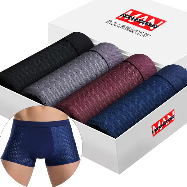 Men's Boxed Ice Silk Boxer | ZanziZest