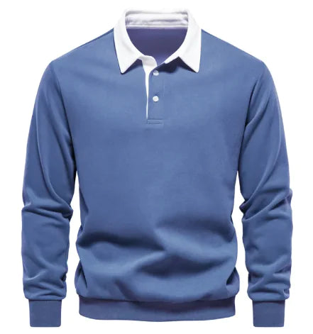 Men's Casual Polo Collar Sweater | ZanziZest