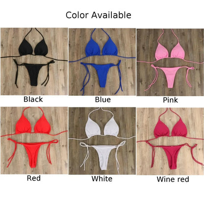 Swimsuit Bandage Style Brazilian Swimwear Ultrathin Bra & Brief | ZanziZest