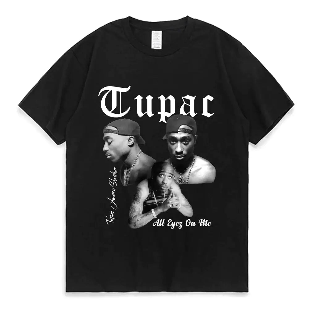 Graphic Cartoon Tupac Print T-shirt | ZanziZest