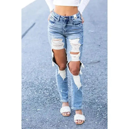 Straight Shooter Ripped Jeans | ZanziZest