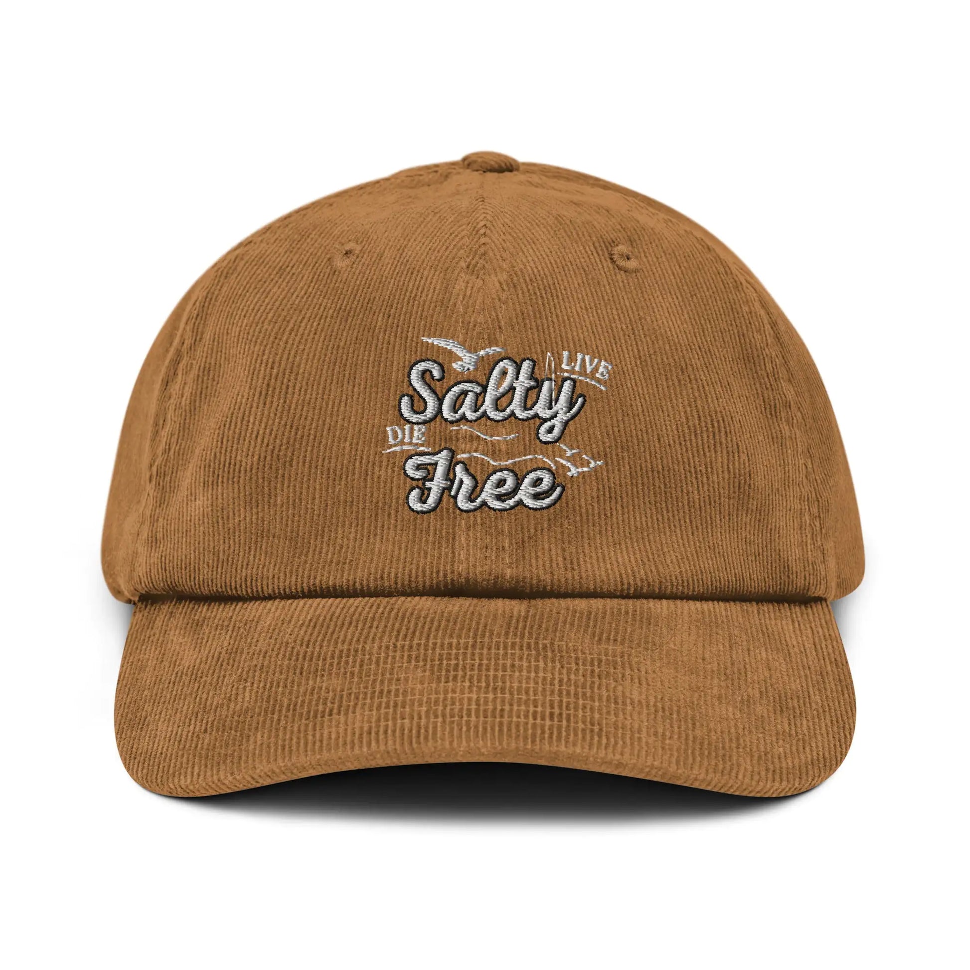 Live Salty, Die Free Corduroy hat | ZanziZest