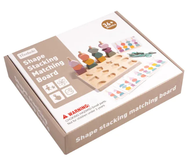 Shape Stacking Matching Board | ZanziZest