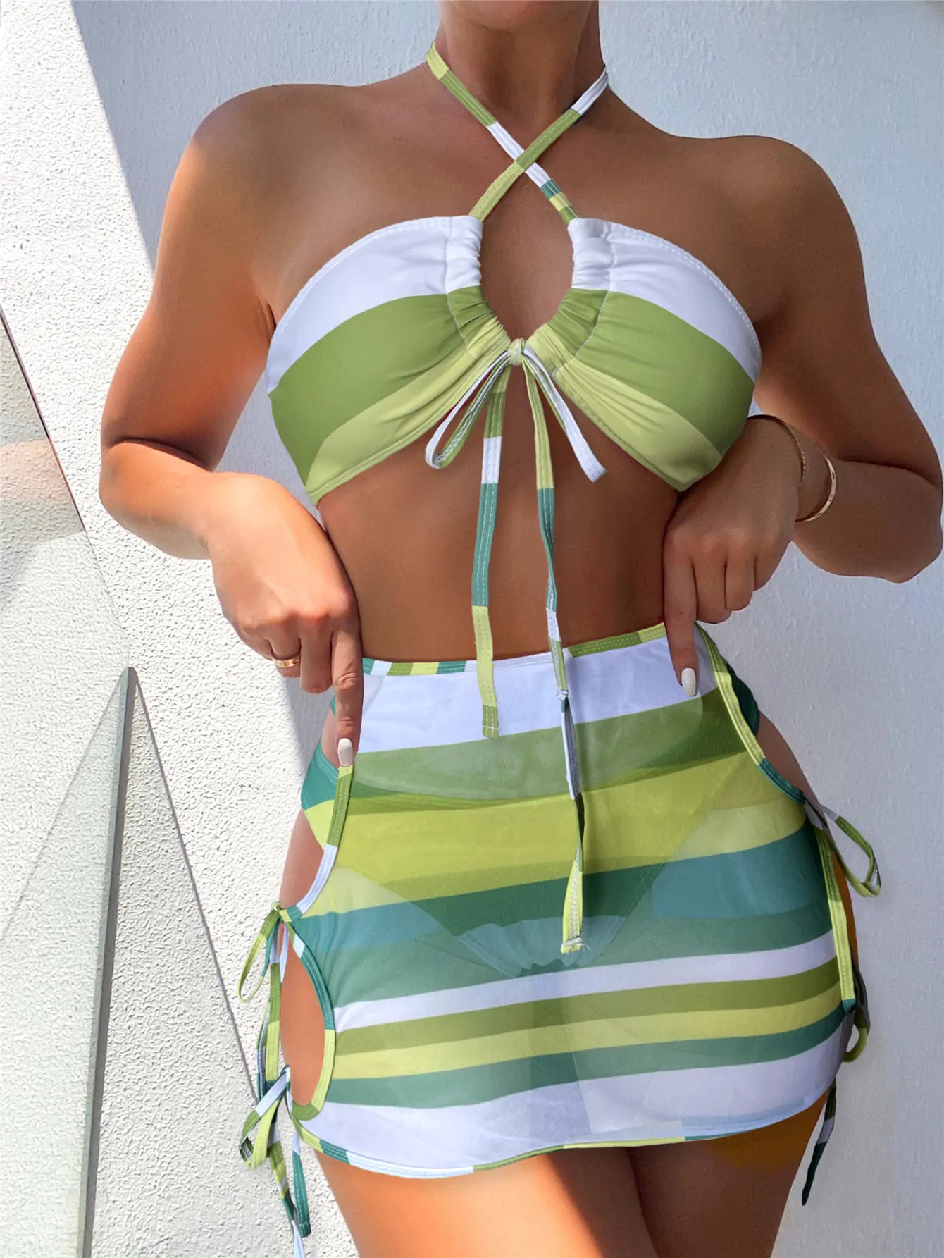 Striped String Swimsuit | ZanziZest