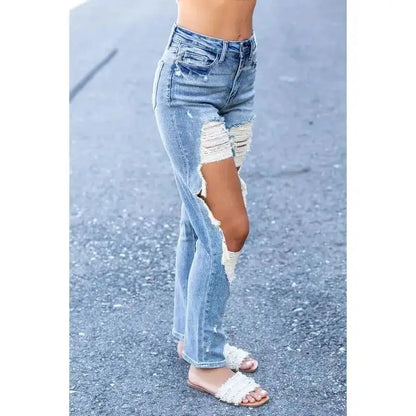 Straight Shooter Ripped Jeans | ZanziZest