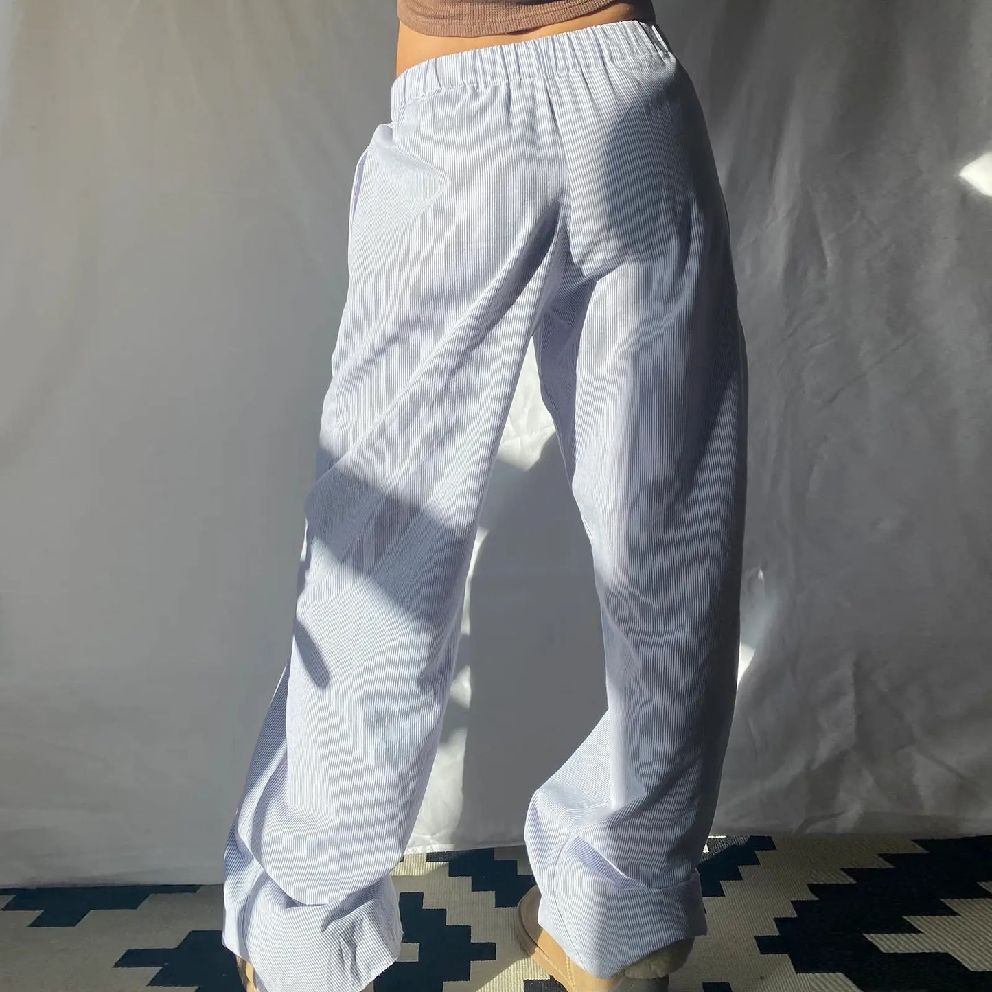 Cleanfit Striped Casual Trousers | ZanziZest