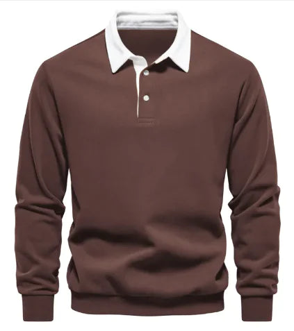 Men's Casual Polo Collar Sweater | ZanziZest