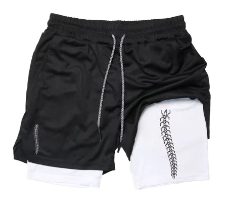 Print 2 in 1 Running Shorts for Men Gym | ZanziZest