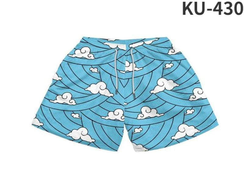 Anime Print Men's Beach Shorts | ZanziZest