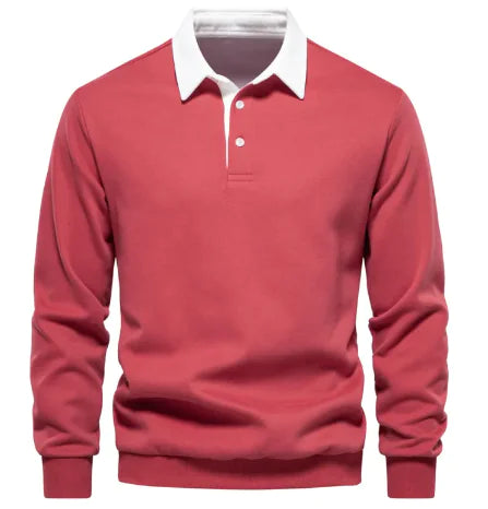 Men's Casual Polo Collar Sweater | ZanziZest