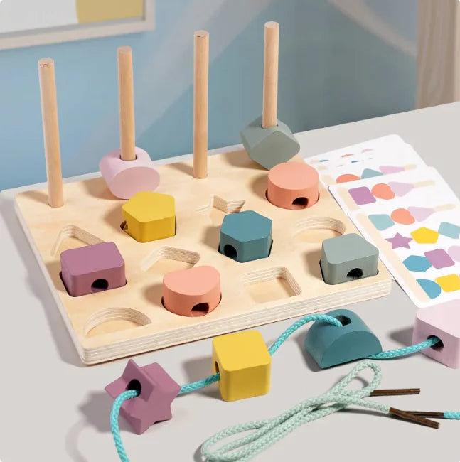 Shape Stacking Matching Board | ZanziZest