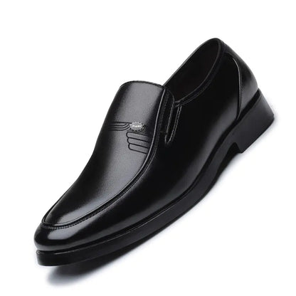 Men's Black Leather Formal Shoes | ZanziZest